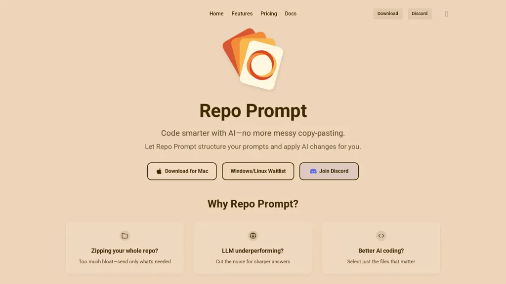 RepoPrompt website
