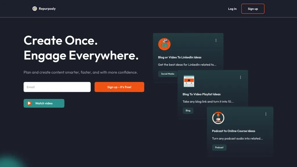 Repurposly.ai website