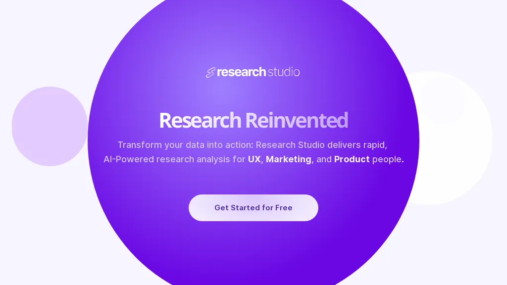 Research Studio website