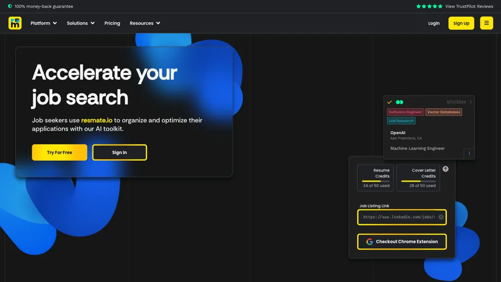 Resmate.io website