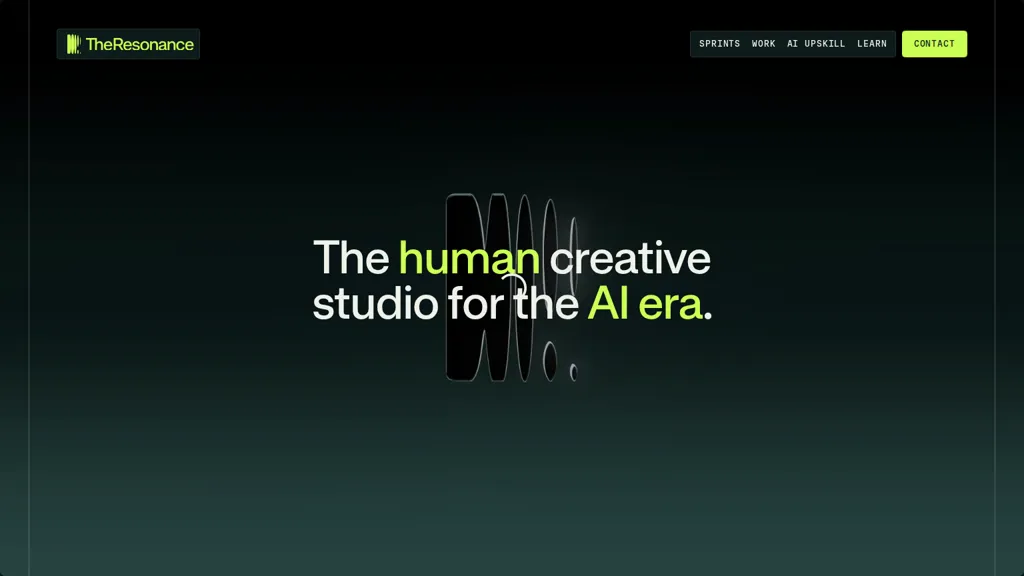 Resonance Studio AI tool screenshot