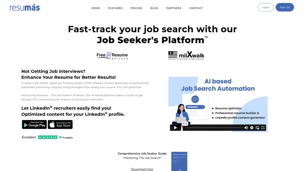 Resumas.com website