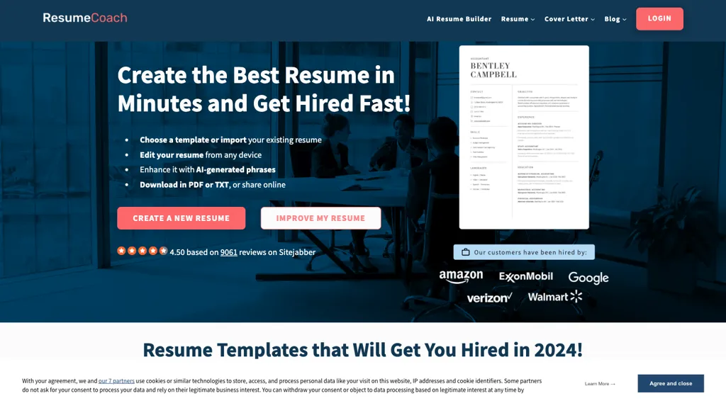 Resumecoach.com website