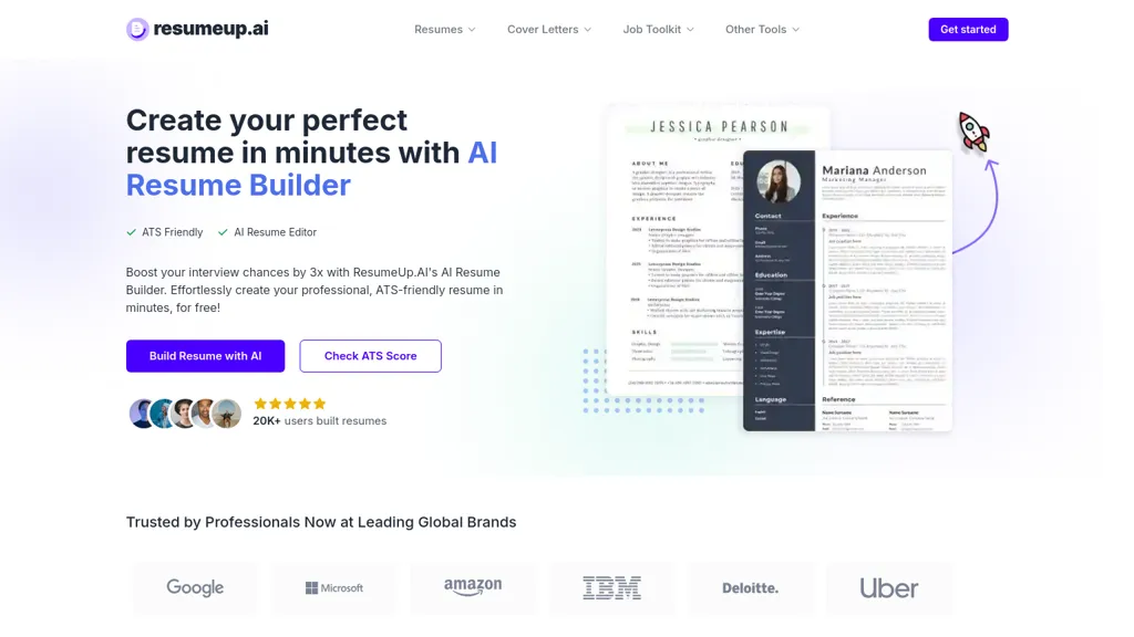 ResumeUp website