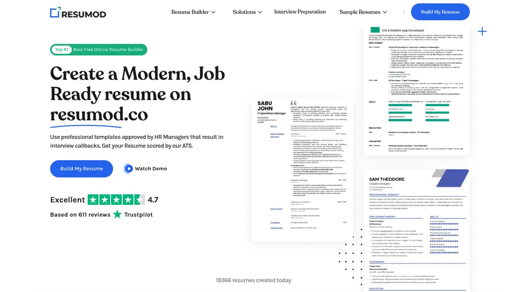 Resumod website