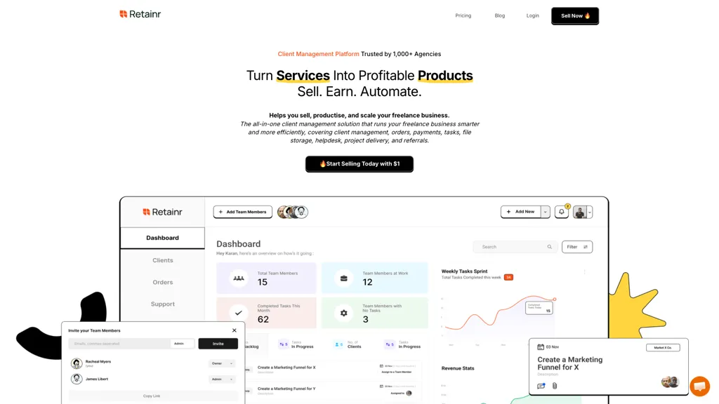 Retainr.io AI tool screenshot