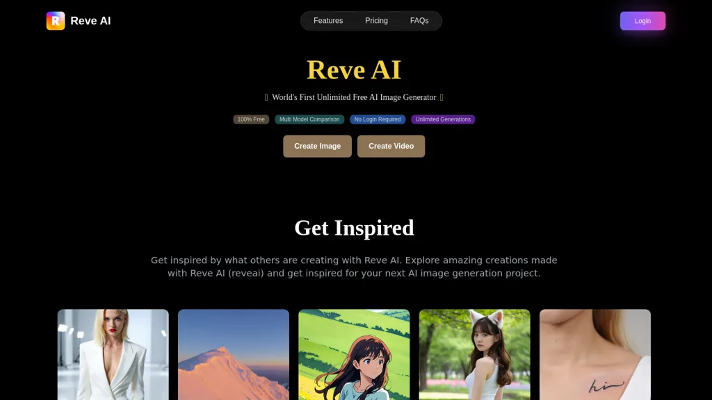 Reveai.art AI tool screenshot