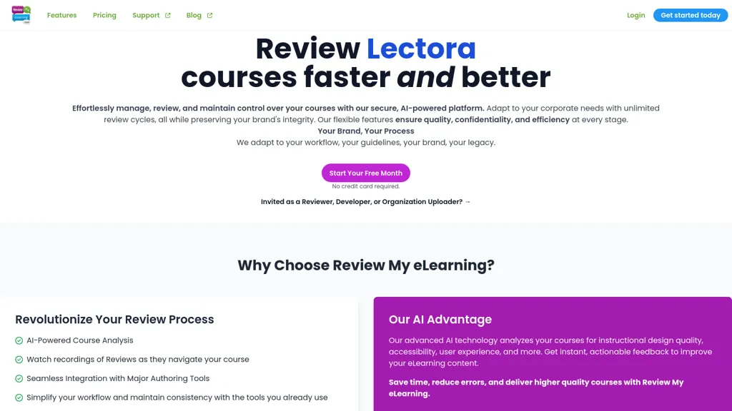 Review My eLearning website