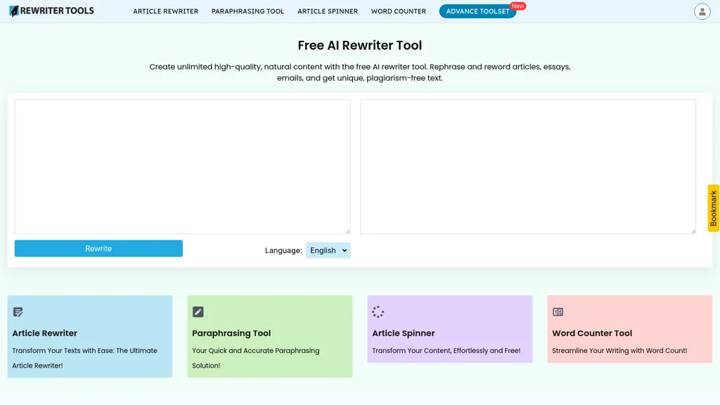 Rewriter Tools website