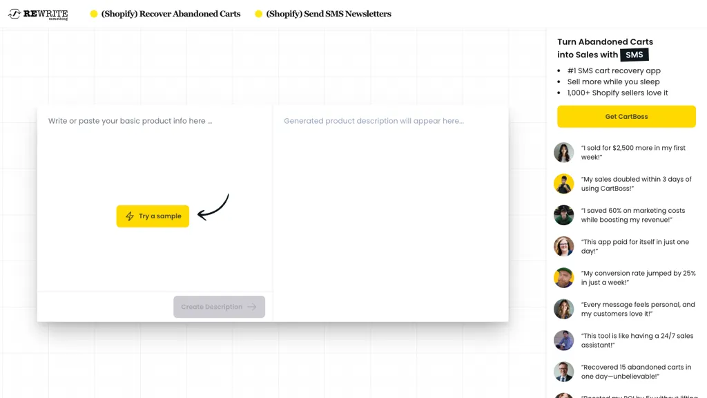 RewriteSomething website