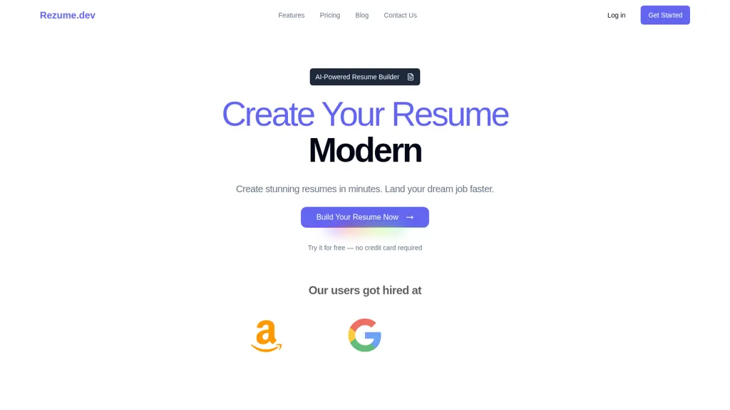 Rezume alternatives and competitors