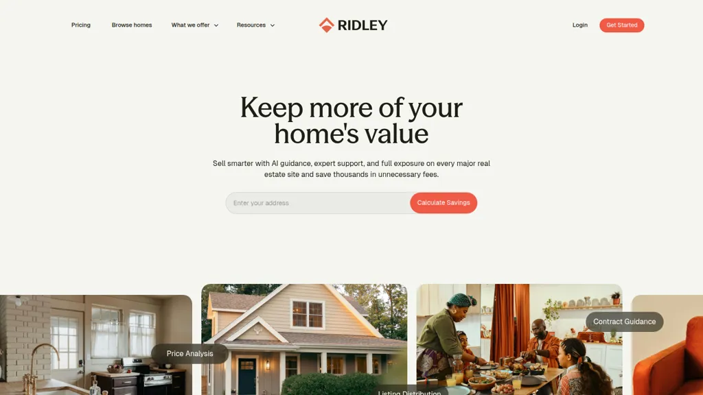 Ridley AI tool screenshot