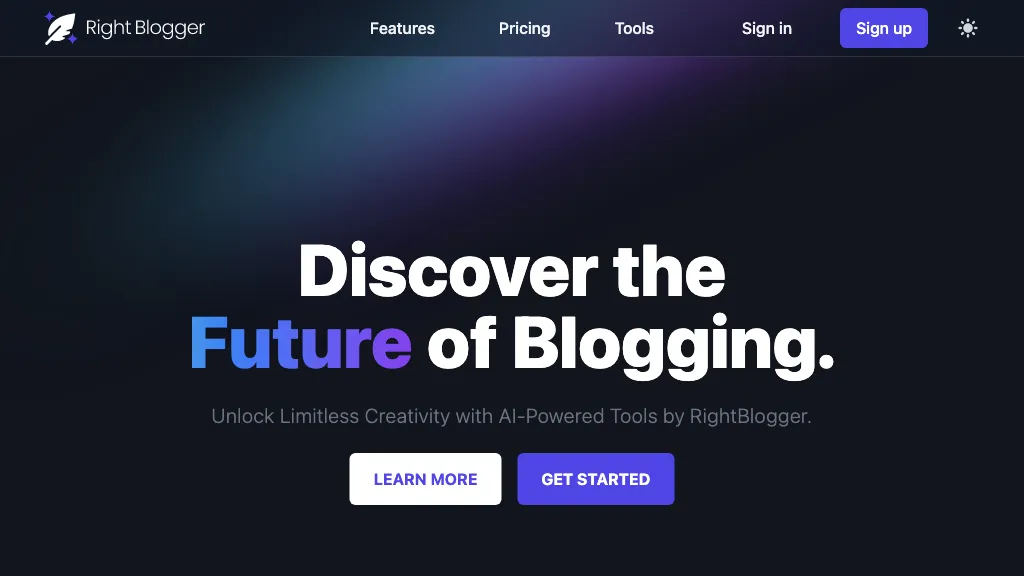 Right Blogger website