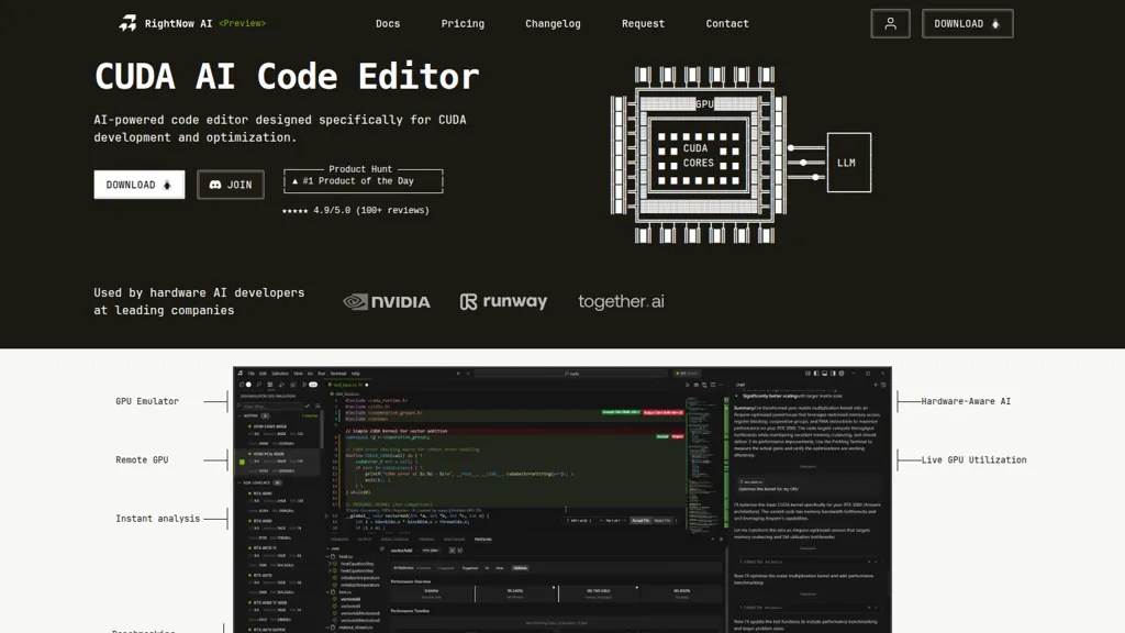 RightNow AI AI tool screenshot