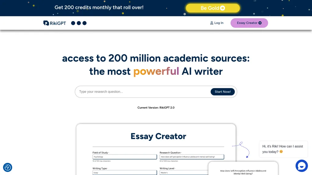 RikiGPT website