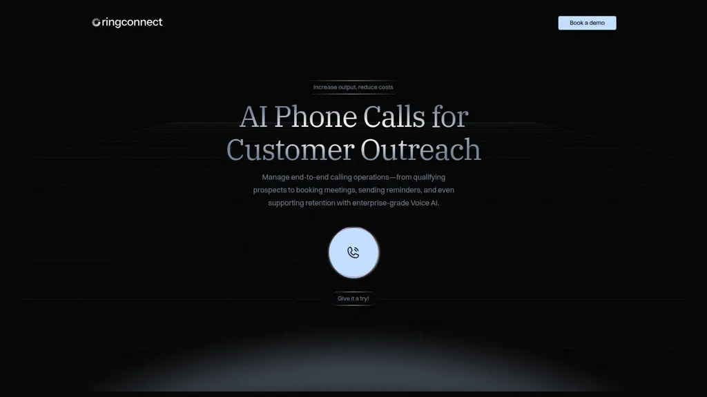 RingConnect AI tool screenshot