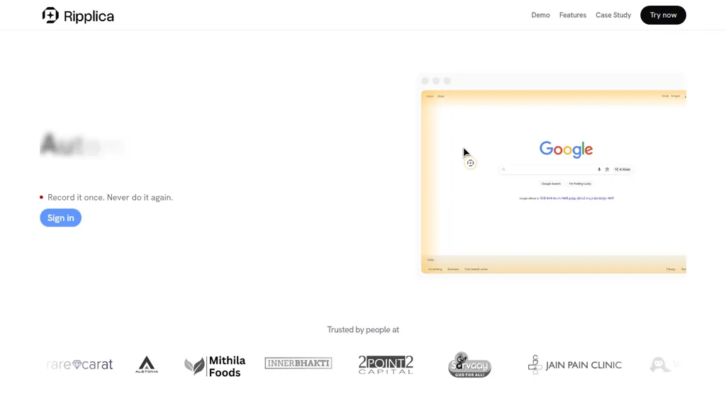 Ripplica AI tool screenshot