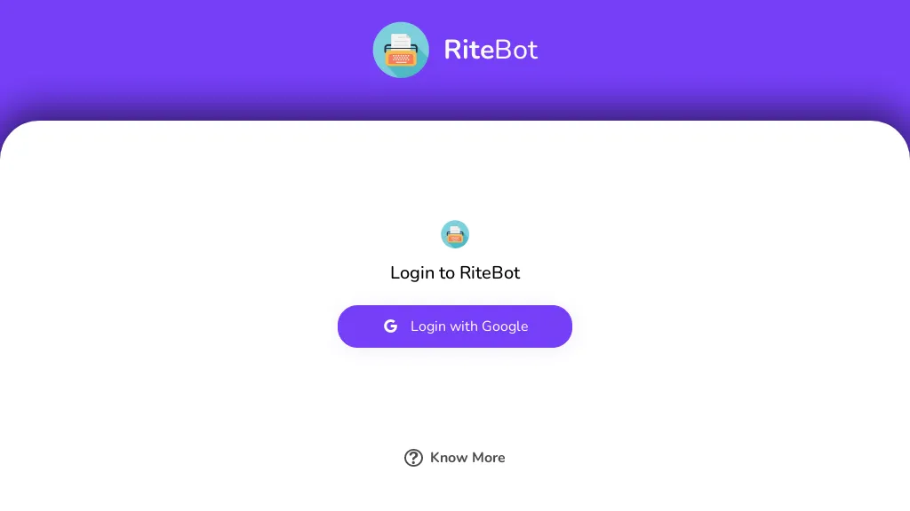  RiteBot - SEO + GPT website