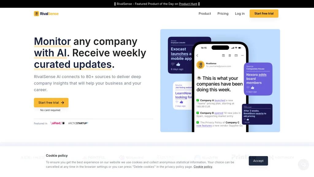RivalSense website