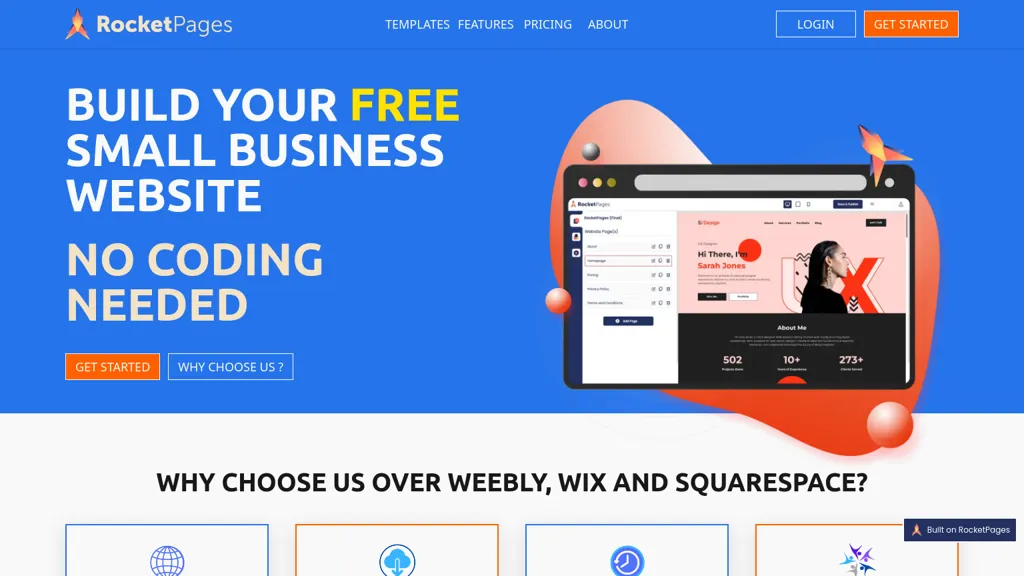 RocketPages website