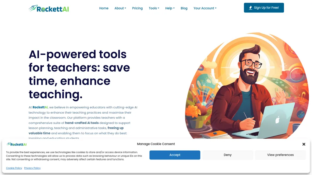 RockettAI website
