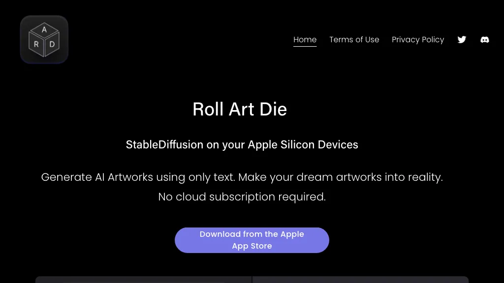 Roll Art Die website