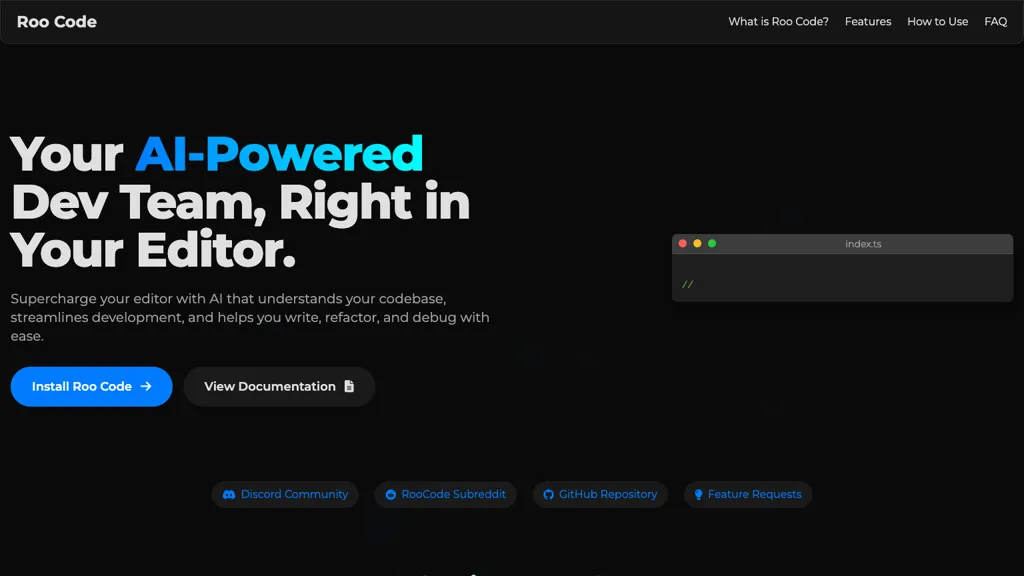 roocode.net AI tool screenshot