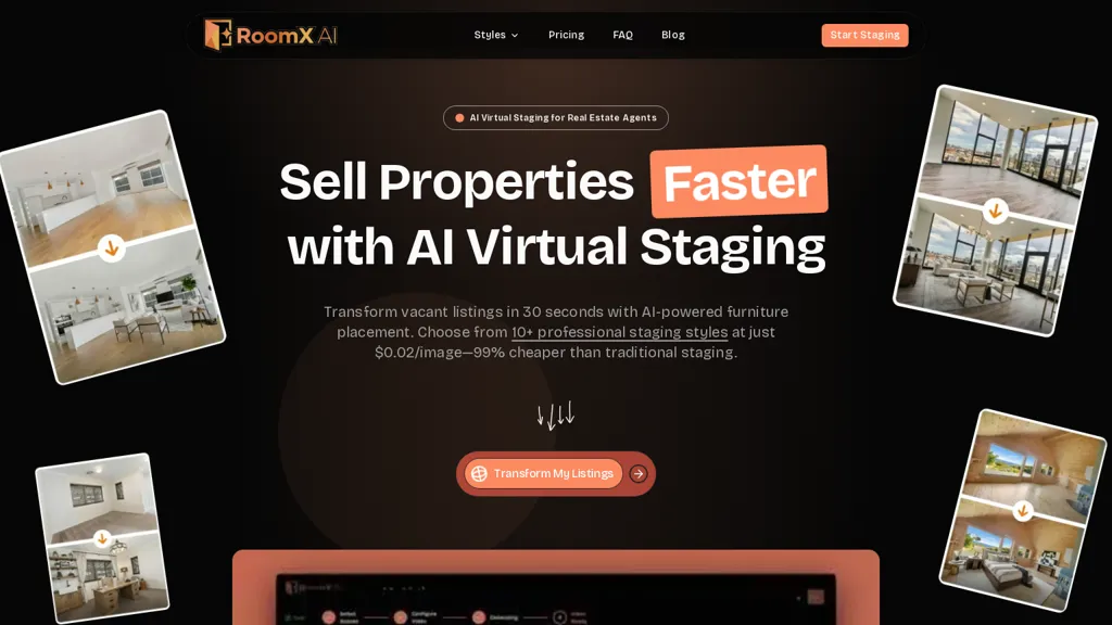 RoomX AI AI tool screenshot