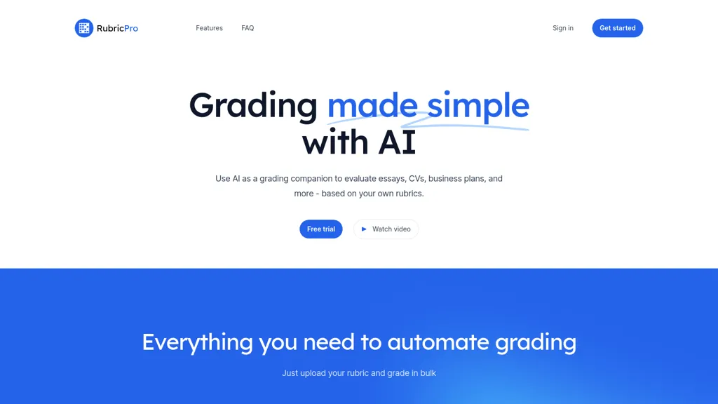 rubricpro.ai website