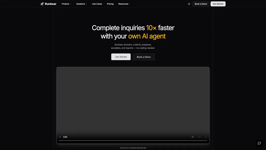 Runbear AI tool screenshot