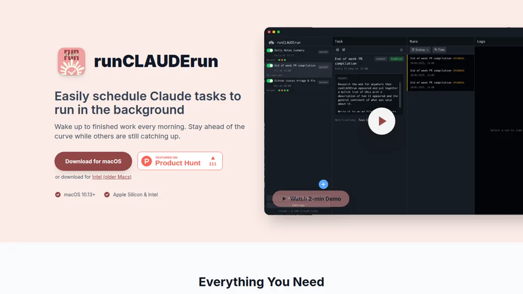 runCLAUDErun AI tool screenshot