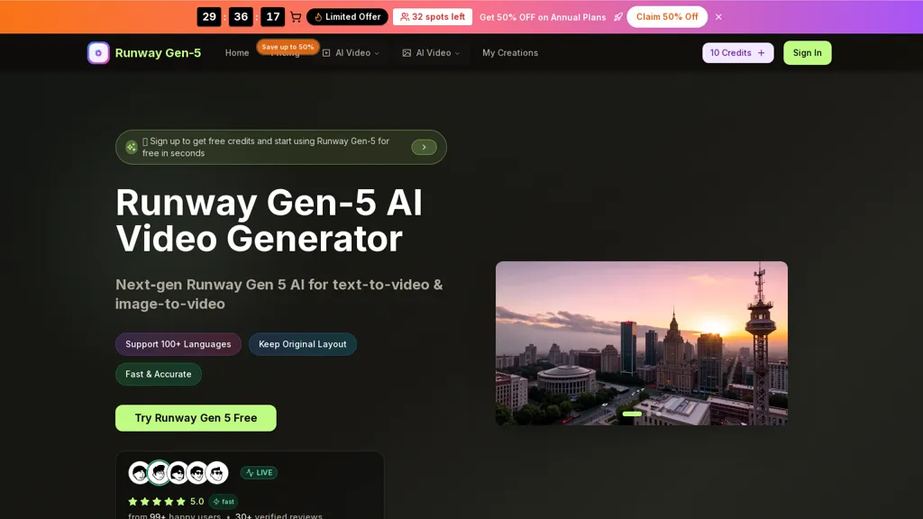 RunwayGen5.org alternatives and competitors