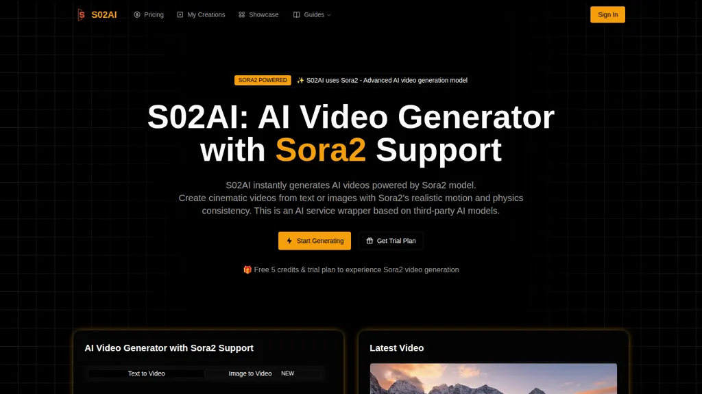 S02AI AI tool screenshot