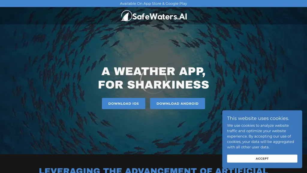 SafeWaters.ai website