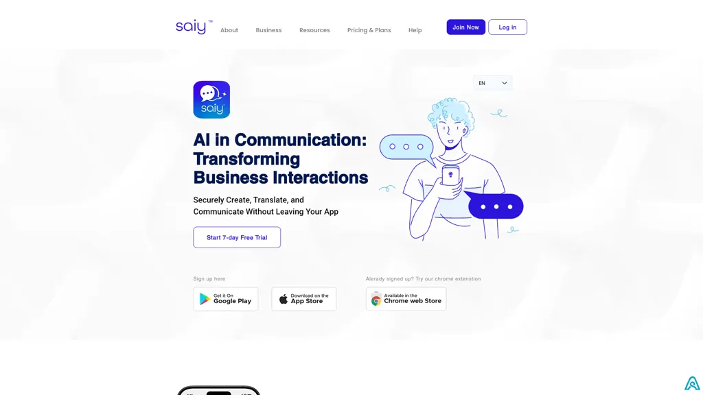 Saiy™ AI tool screenshot