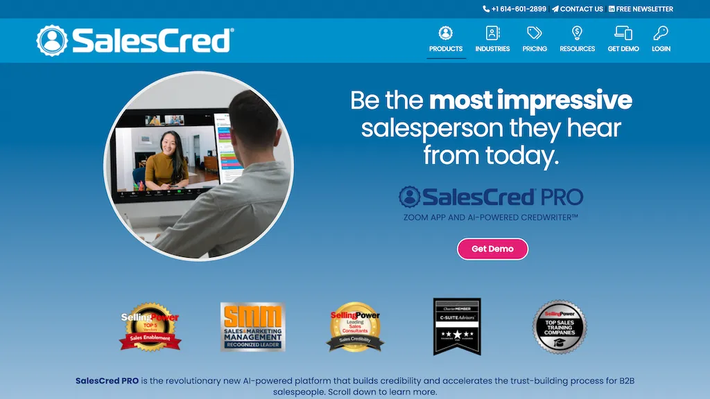 SalesCred PRO website