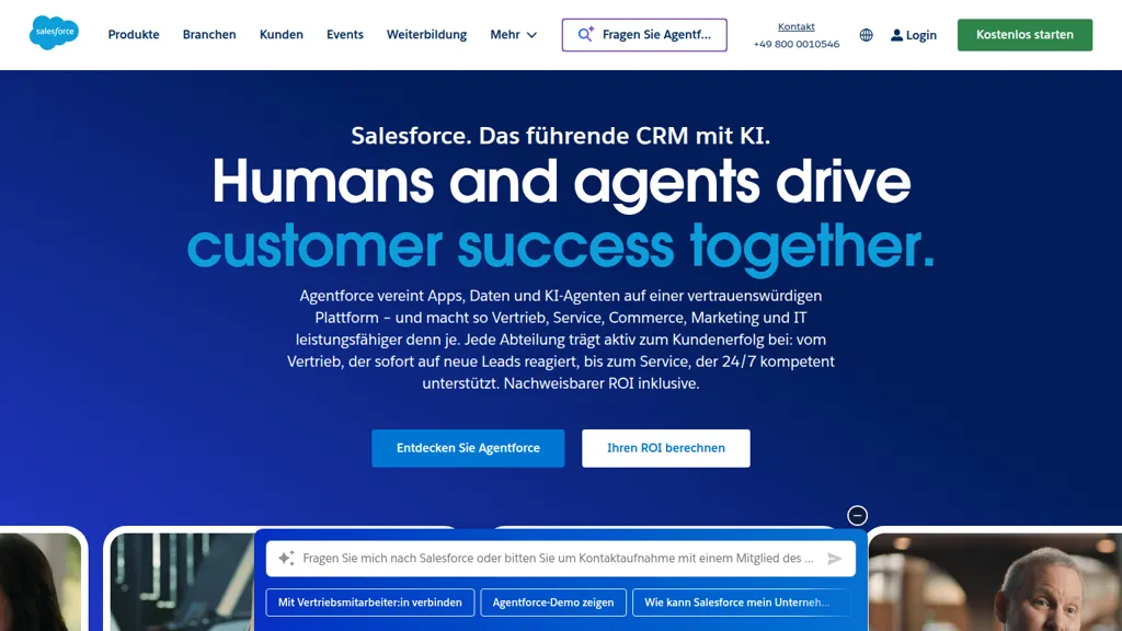 Salesforce AI tool screenshot