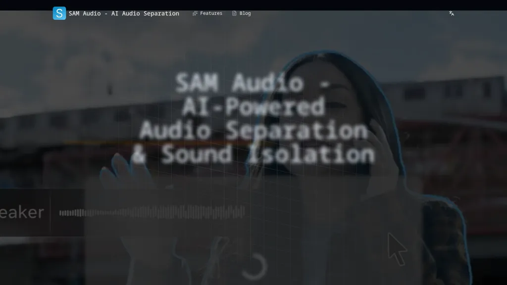 Sam Audio AI tool screenshot