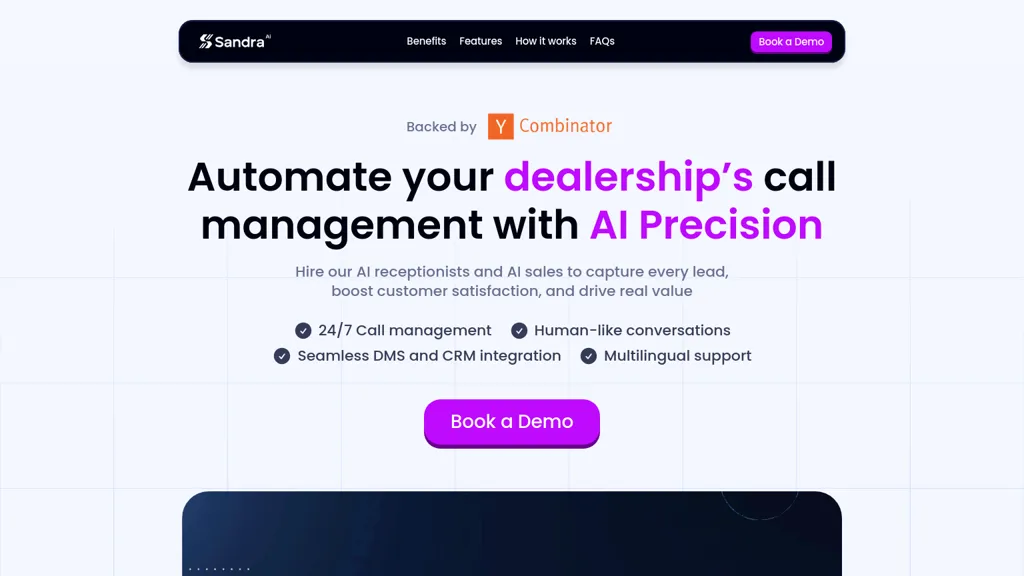 Sandra AI website