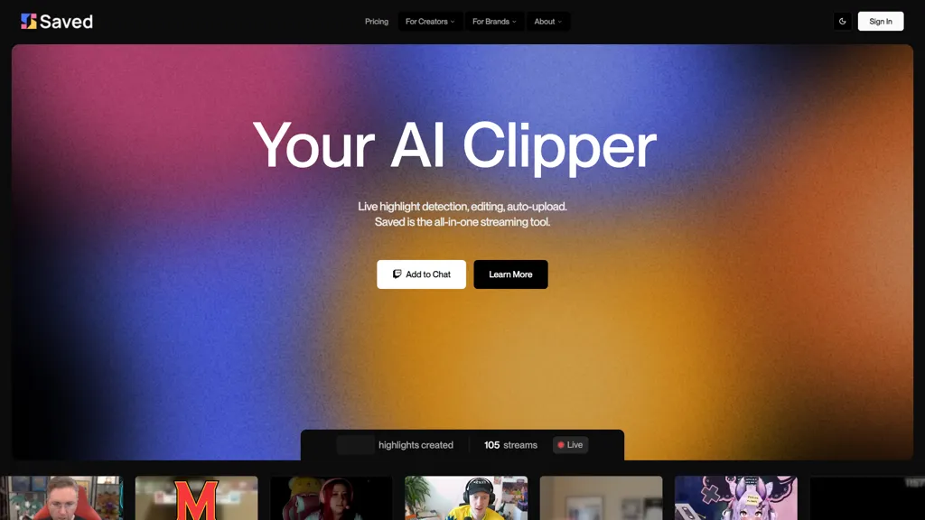Saved alternatives and competitors