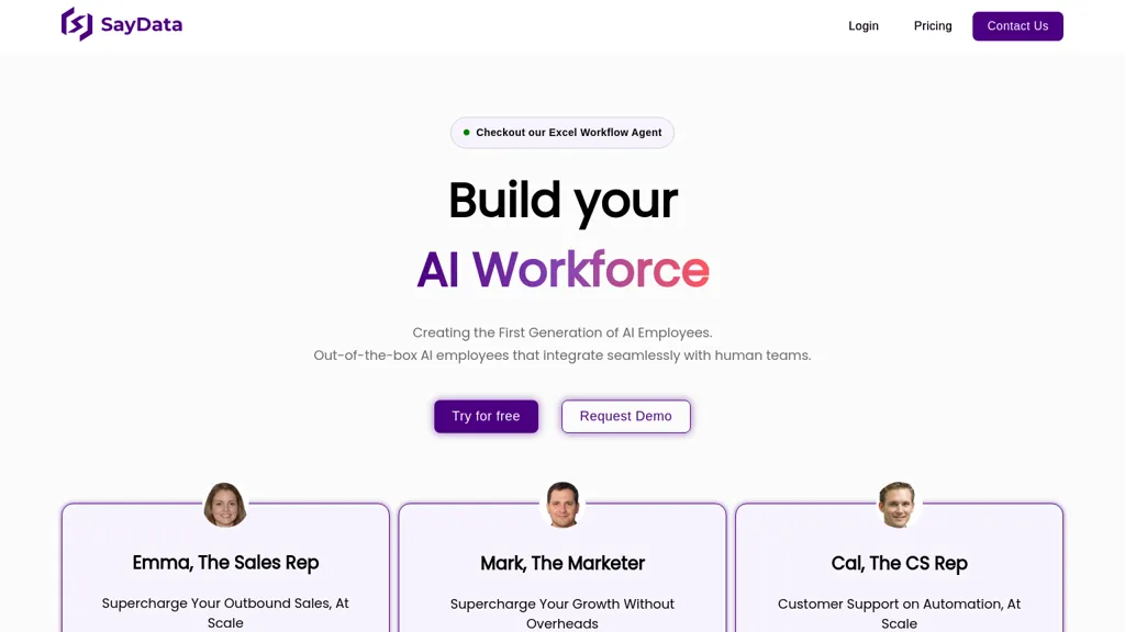 SayData website