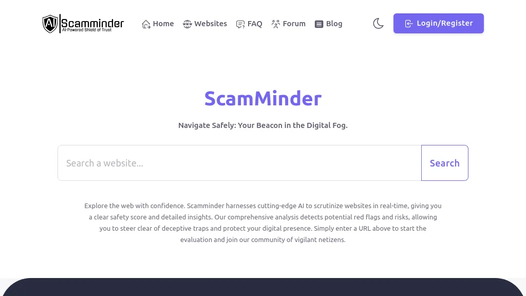 ScamMinder website