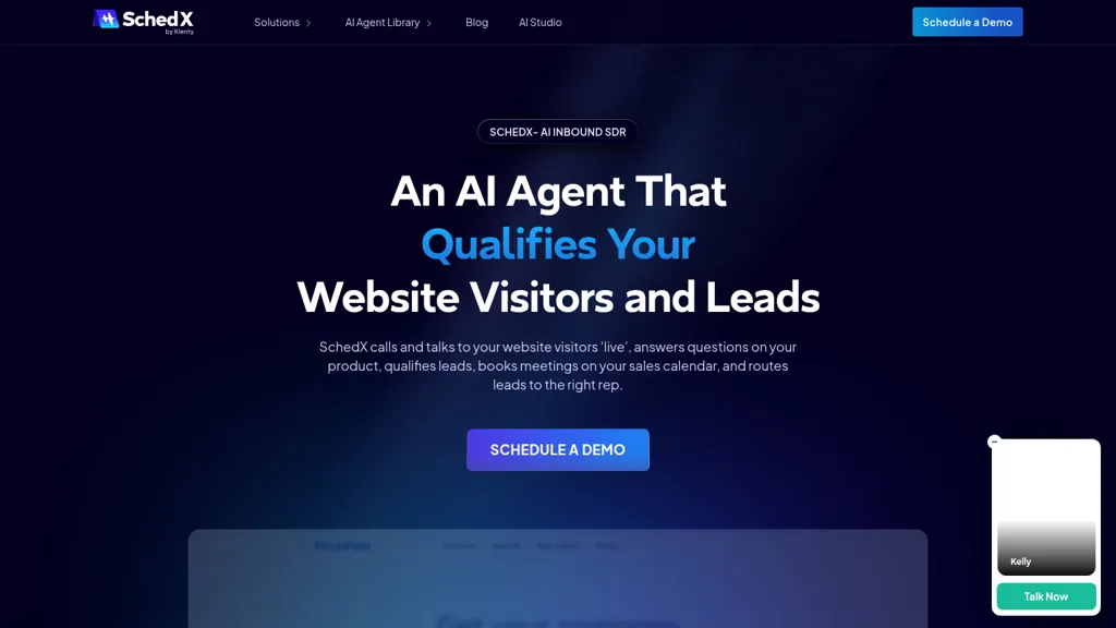 SchedX AI tool screenshot