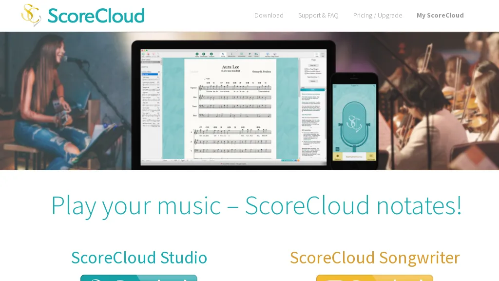 ScoreCloud website