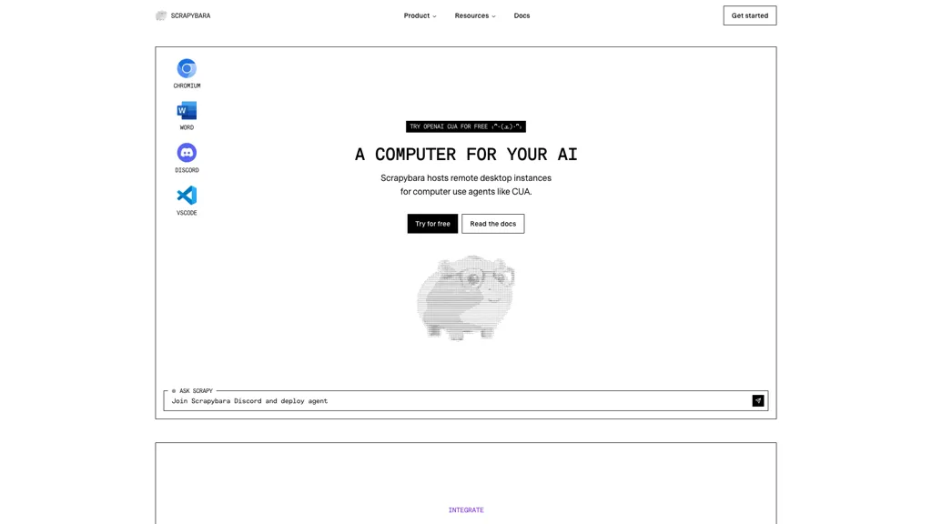 Scrapybara AI tool screenshot