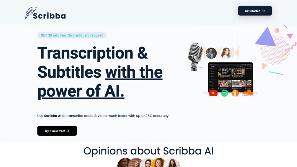 Scribba website