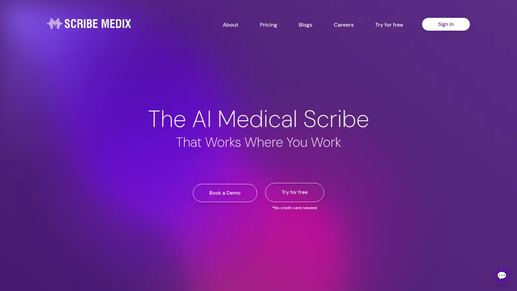 Scribe Medix AI tool screenshot