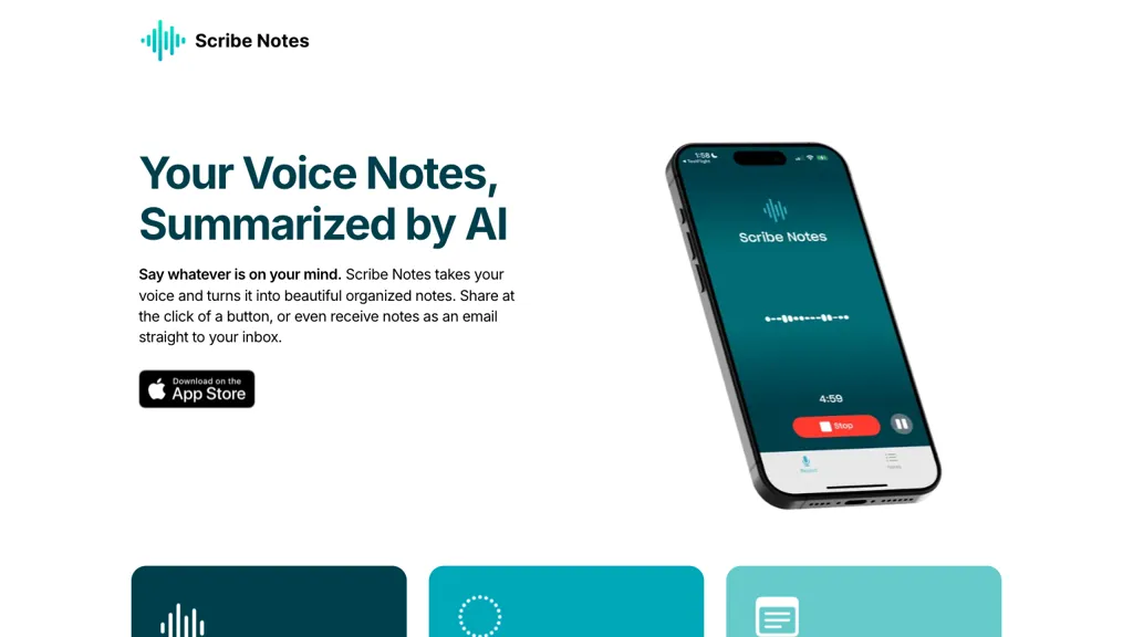 Scribe Notes website