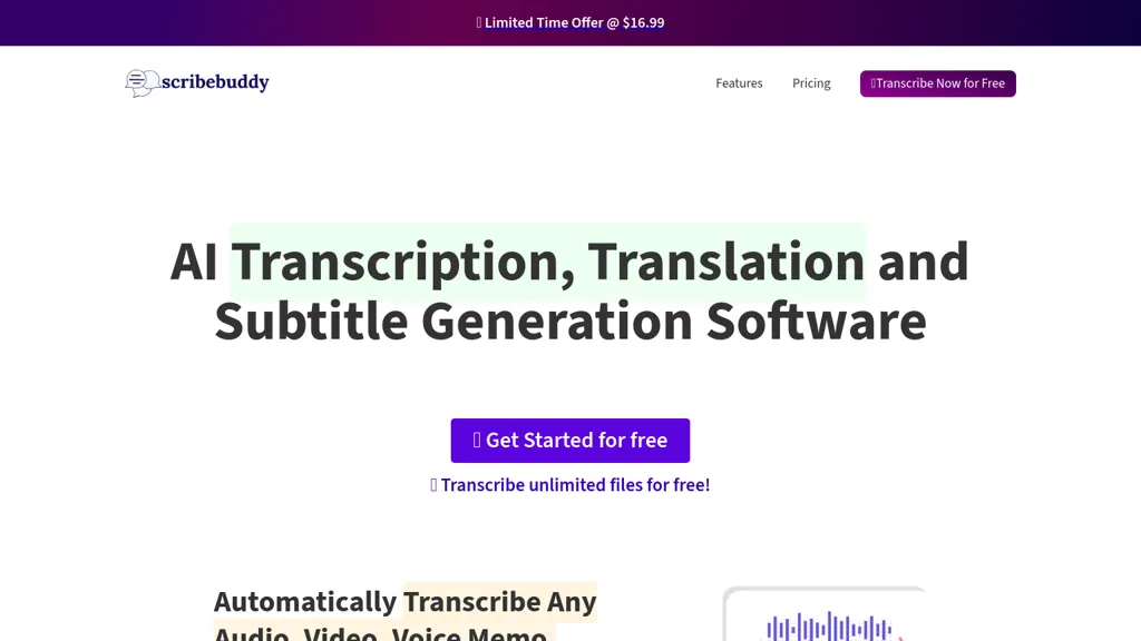 Scribebuddy website