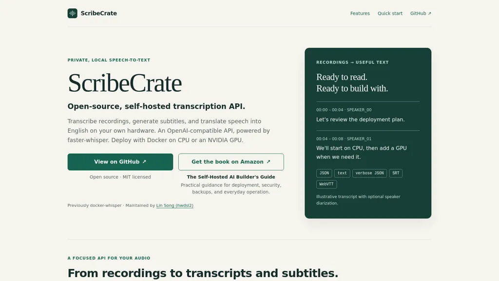 ScribeCrate screenshot